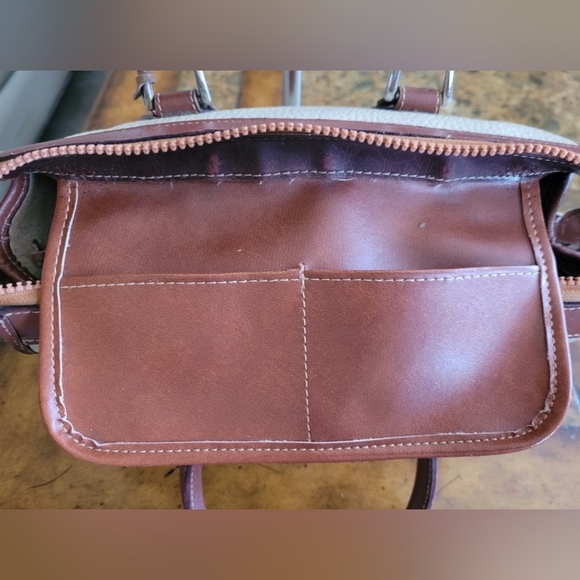 Dooney & Bourke Classic Two-Tone Leather Handbag - Picture 15 of 16